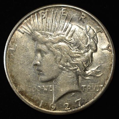 1927-S PEACE DOLLAR AU