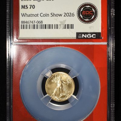 2026 $5 GOLD EAGLE NGC MS70
