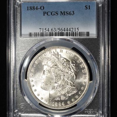 1884-O MORGAN DOLLAR PCGS MS63