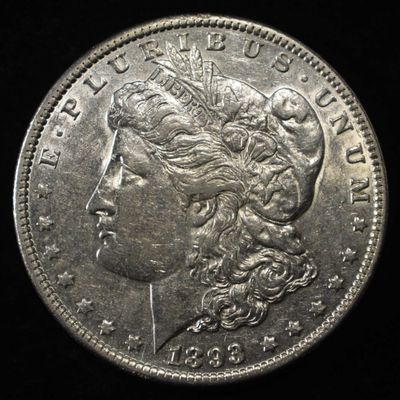1893 MORGAN DOLLAR CH AU