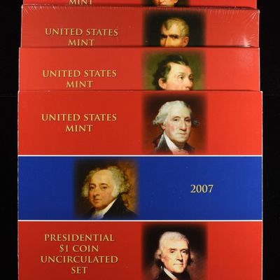 2007-09, 11 & 14 $1 PRESIDENTIAL U.C. SETS