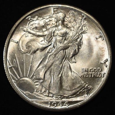 1944-D WALKING LIBERTY HALF DOLLAR CH BU