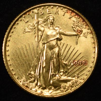 1992 1/10 OZ GOLD $5
