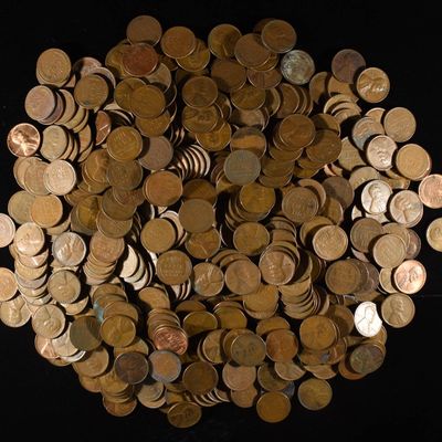 (500) 40'S & 50'S WHEAT CENTS