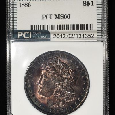 1886 MORGAN DOLLAR PCI SUPERB GEM BU