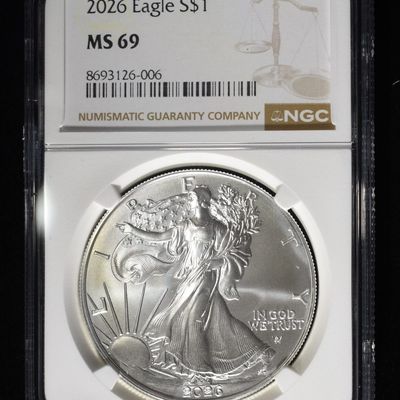 2026 AMERICAN SILVER EAGLE NGC MS69