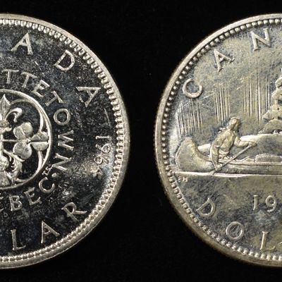 (2) 80% SILVER CANADIAN DOLLARS