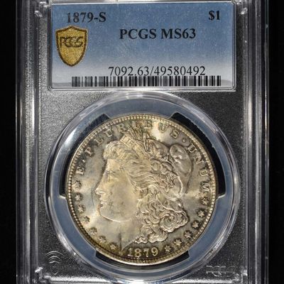 1879-S MORGAN DOLLAR PCGS MS63