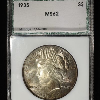 1935 PEACE DOLLAR PCI CH BU