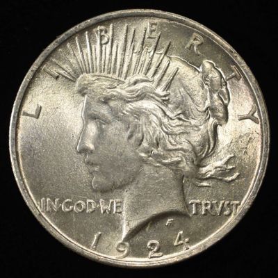 1924 PEACE DOLLAR BU
