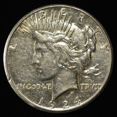 1924-S PEACE DOLLAR CH AU
