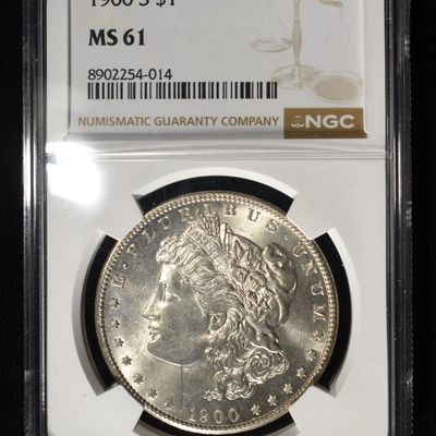 1900-S MORGAN DOLLAR NGC MS-61