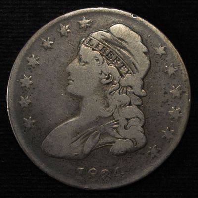 1834 BUST HALF DOLLAR FINE