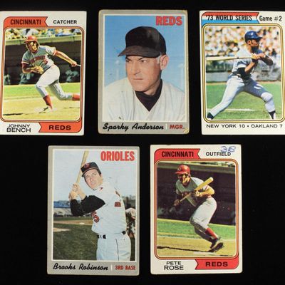 (5) BASEBALL CARDS COLLECTORS LOT