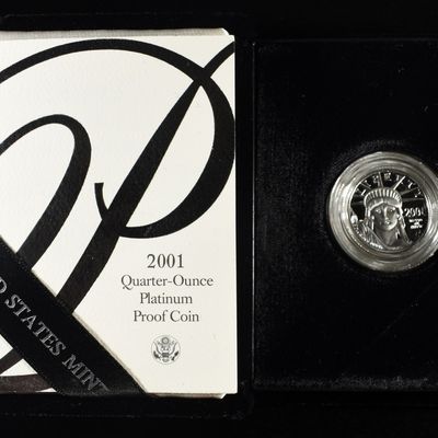 2001-W 1/4TH OZ AMERICAN PLATINUM EAGLE