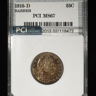 1916-D BARBER QUARTER PCI SUPERB GEM BU
