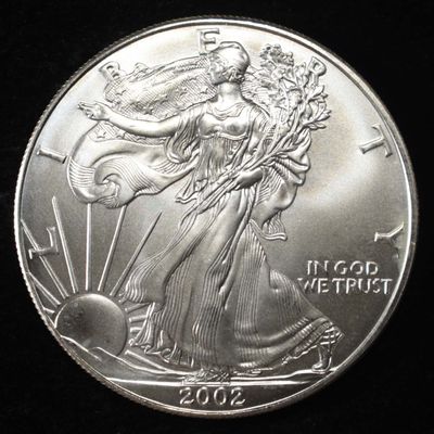 2002 AMERICAN SILVER EAGLE