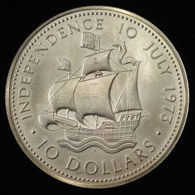 1973 BAHAMAS SILVER COIN  ASW 1.48OZ