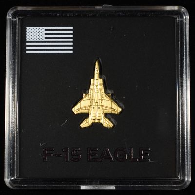 GOLD F-15 EAGLE FIGHTER 1/20 GRAM GOLD