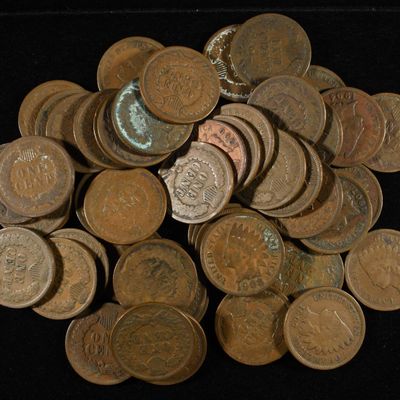 (50) INDIAN CENTS