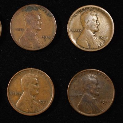 8 NICE EARLY SEMIKEY WHEAT CENTS