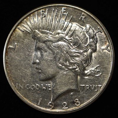 1928-S PEACE DOLLAR AU