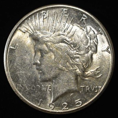 1925-S PEACE DOLLAR AU/BU