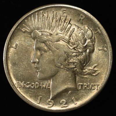 1921 PEACE DOLLAR CH AU