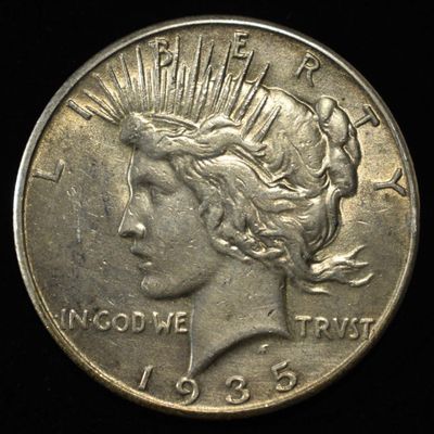 1935 PEACE DOLLAR AU