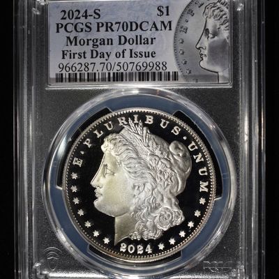 2024-S MORGAN DOLLAR PCGS PR70DCAM FDI