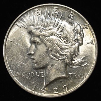 1927-D PEACE DOLLAR AU