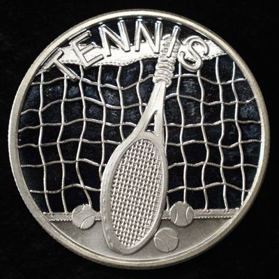 TENNIS 1 OZ .999 SILVER ROUND