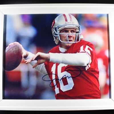 JOE MONTANA 8X10 SIGNED PHOTO W/COA