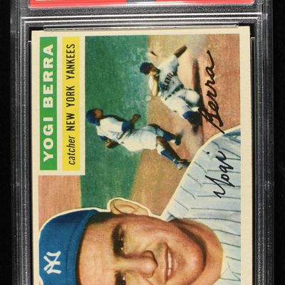1956 TOPPS #110 YOGI BERRA PSA VG-EX 4