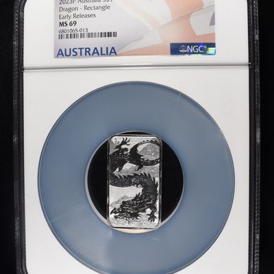 2023-P $1 AUSTALIA DRAGON NGC MS69 EARLY RELEASE