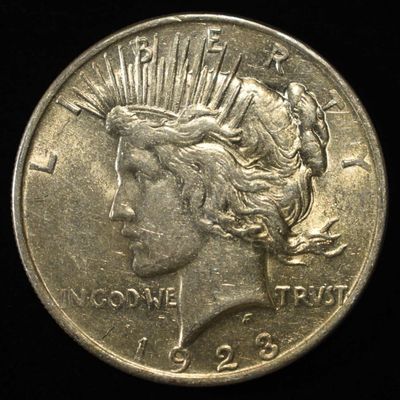 1923 PEACE DOLLAR AU