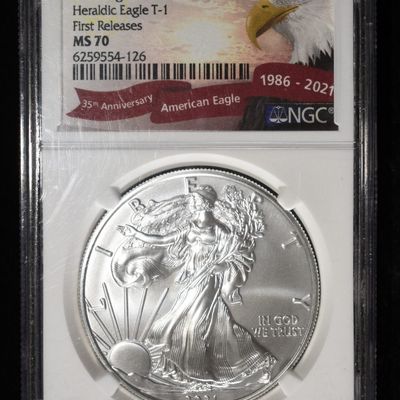 2021 AMERICAN SILVER EAGLE NGC MS70