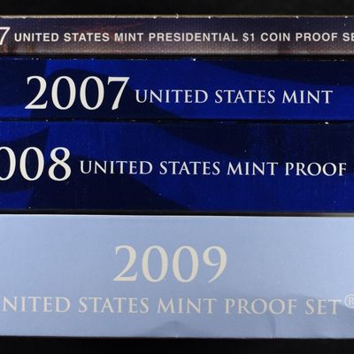 2007, 08, 09 US PROOF SETS