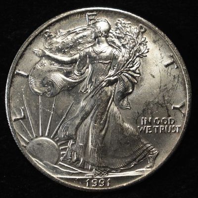 1991 AMERICAN SILVER EAGLE