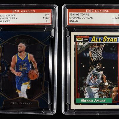 (2) EMC GRADING BASKETBALL CARDS