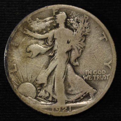 1921-S WALKING LIBERTY HALF VG