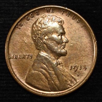 1914-D WHEAT CENT CH AU