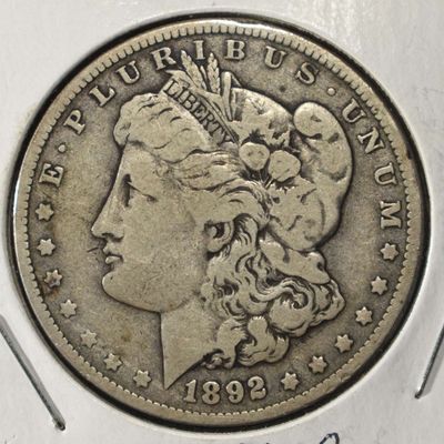 1892-O MORGAN DOLLAR FINE