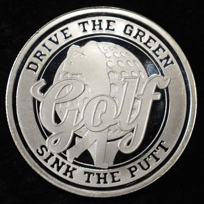 GOLF 1 OZ .999 SILVER ROUND