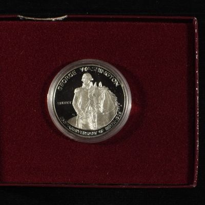 1982 PROOF & UNC 50C COMMEM