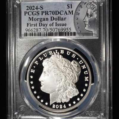 2024-S MORGAN DOLLAR PCGS PR70DCAM FDI