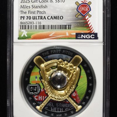 2025 COOK ISLANDS FIRST PITCH NGC PF-70 ULTRA CAM