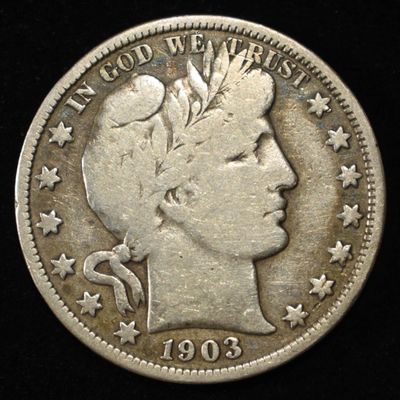 1903-S BARBER HALF DOLLAR FINE