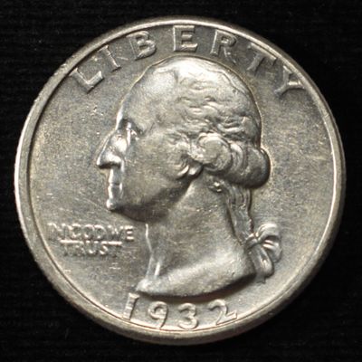 1932-D WASHINGTON QUARTER CH AU