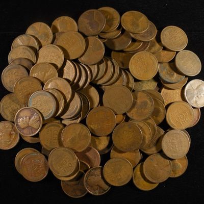 (100) WHEAT CENTS FROM THE TEENS